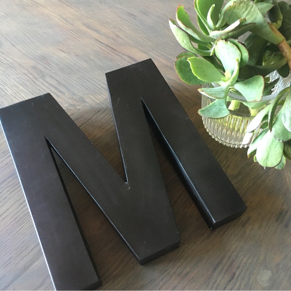 Pottery Barn Wall Decor Metal M Wall Accent By Pottery Barn Poshmark